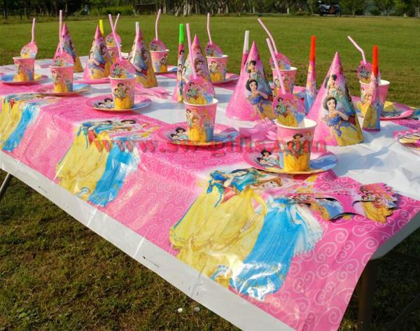 Princess Snow white Cinderella Kids Birthday Party Decoration Set Party Supplies Baby Birthday Pack event party supplies
