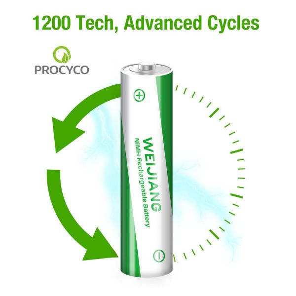 OEM Nimh AA аккумулятор с перезаряжной батареей 2200mah Никель-металл-гидрид аккумулятор