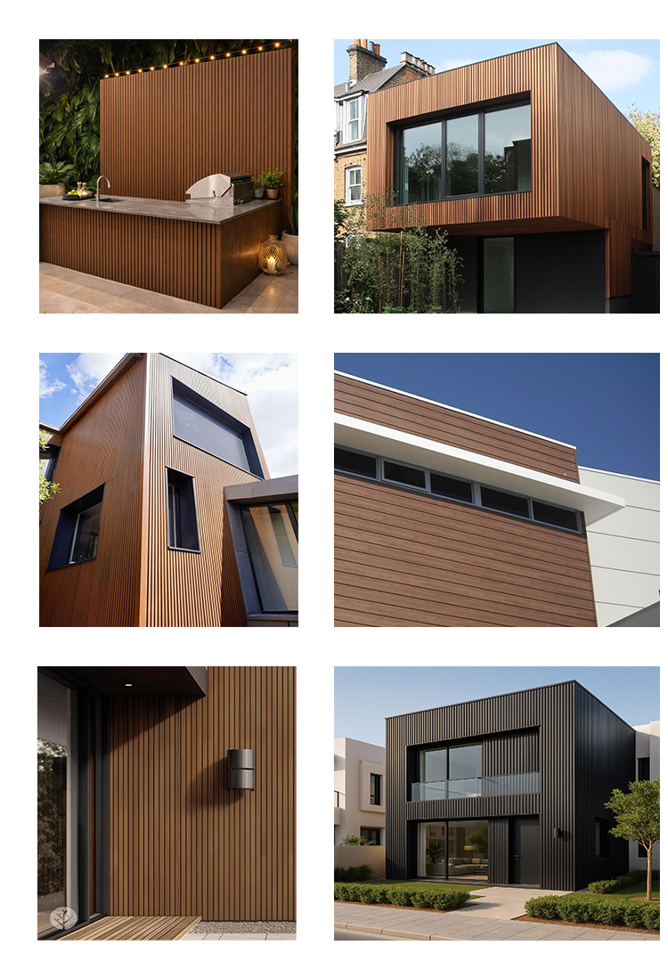 Outdoor WPC Acoustic Panel Fireproof Sound Absorption Custom Size