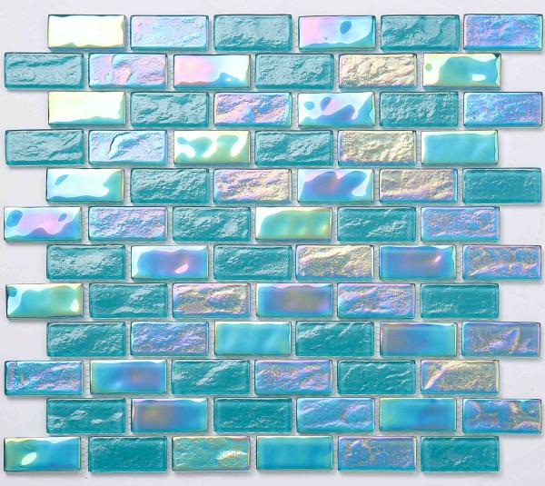 8mm Luxury Glass Mosaic Tiles 300x300mm for Swimming Pools