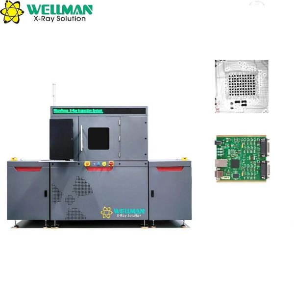 SMT PCB Microfocus X Ray Inspection System With 80kV Max Tube