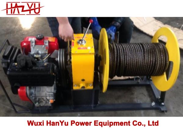 50kn Wire Rope Traction Winch for Power Line Construction