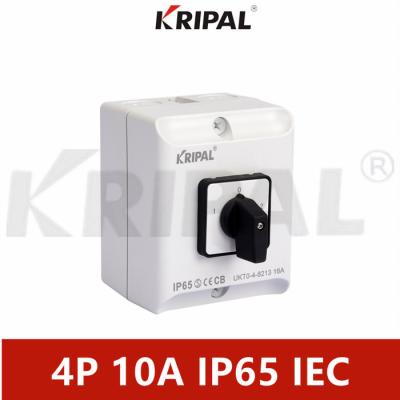 Electrical Changeover Cam Switch 4P 10A IP65 230-440V IEC standard