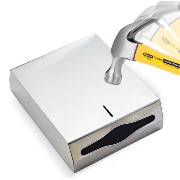 304 Stainless Steel Toilet Paper Dispenser , Multifold Paper Towel Dispenser For Restroom