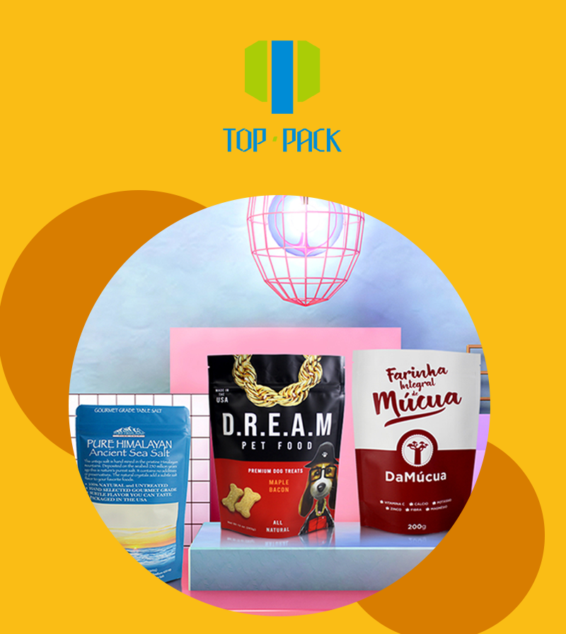 Custom printing OEM moq 500 digital printing snack packaging bag dried fruit stand up zipper pouch