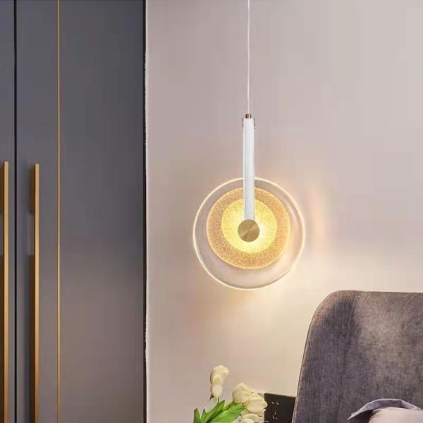 Luxury Belt Modern Creative Restaurant Nordic Bedroom Glass Pendant Light