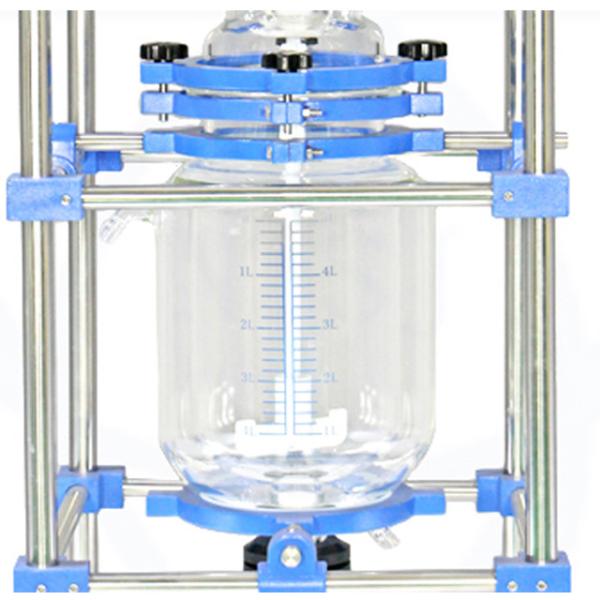 Brake Type Corner Wheel Glass Reactor 50-600 Speed Borosilicate Spray Heating 220V 60Hz