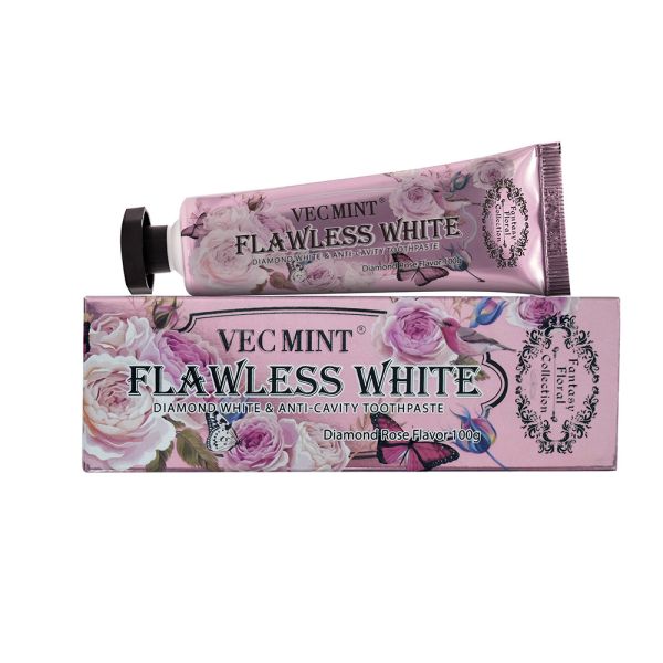 100g Floral Fragrance Rose Flavor Teeth Whitening Basic Cleaning Oral Care Refreshing Toothpaste