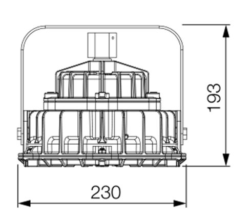 45w Pf0.9 Explosion Proof Led Canopy Lighting For Oil Gas Station