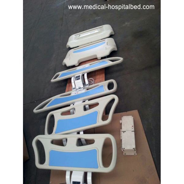 ABS Parts Siderails Head / footboard With Controller Panel hospital bed side rails