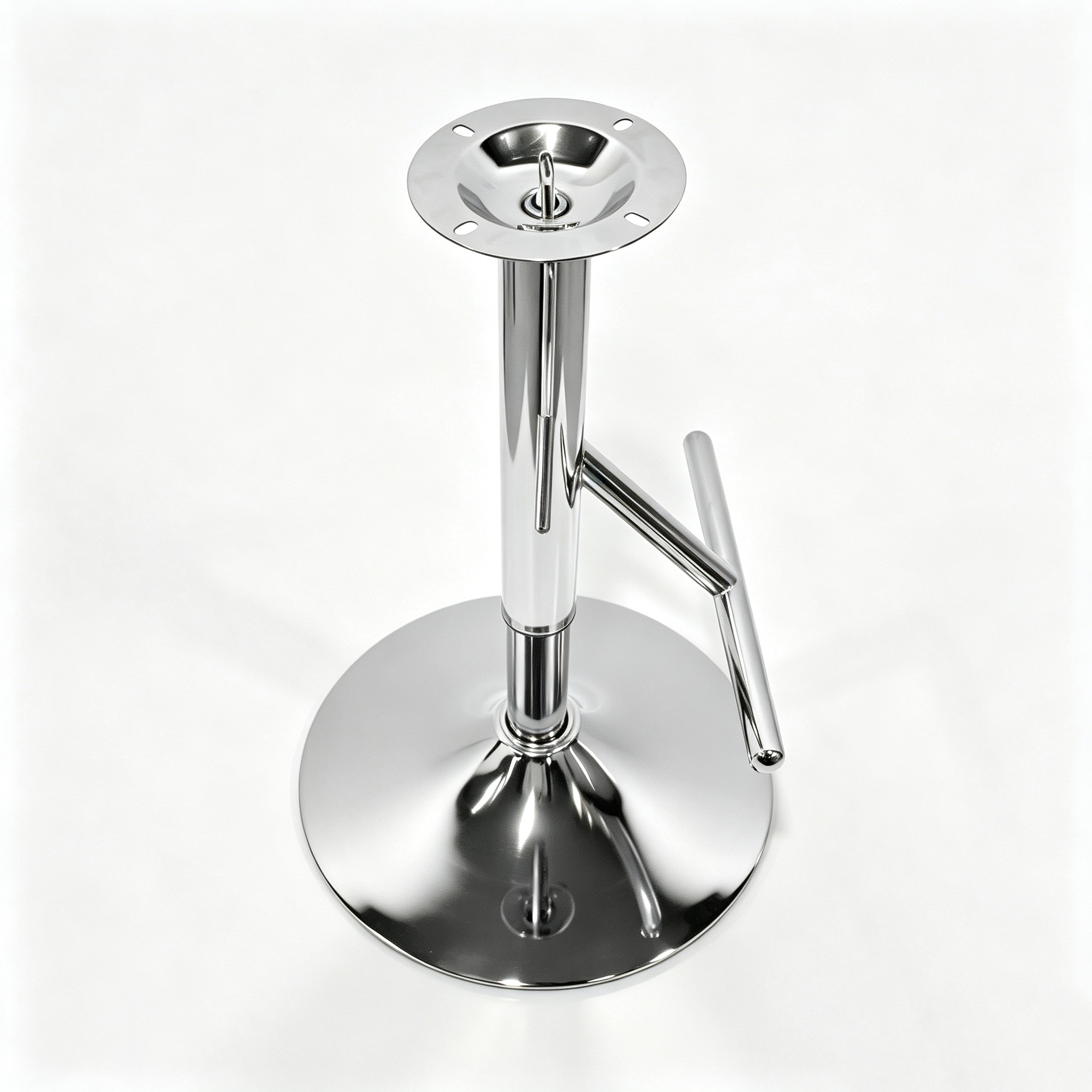 Adjustable Height 550-750mm Bar Stool Base with 50mm Tube Lifting Air Rod Compatibility and Multiple Base Diameters 500-385mm