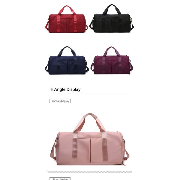 Custom Branded Nylon Gym Bags ,  Anti Theft Waterproof Fabric Sports Luggage Bag