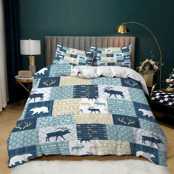 40 Ткань подсчитать Рождественский декор Покрытие одеяла Счастливый подарок Санта 3D цифровой печать Красный комнатный спальный комплект