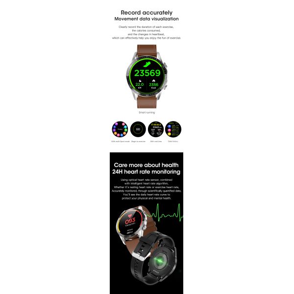 HL4PRO Smartwatch OEM IP67 1.75 Inch Kids Waterproof  For Huawei Honor