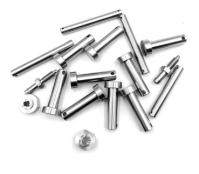 O parafuso das peças sobresselentes do metal do titânio SS304 rebita a moedura de trituração do CNC