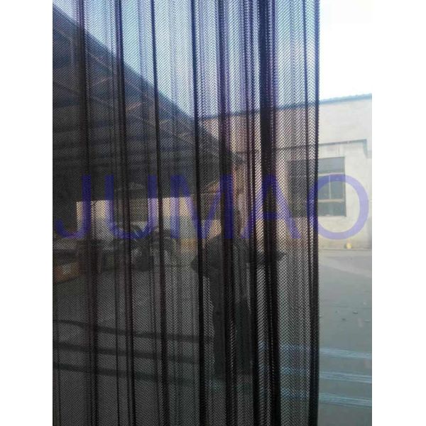 Coffee Color Metal Mesh Curtains Iron Wire Material For Replacement Fireplace Door