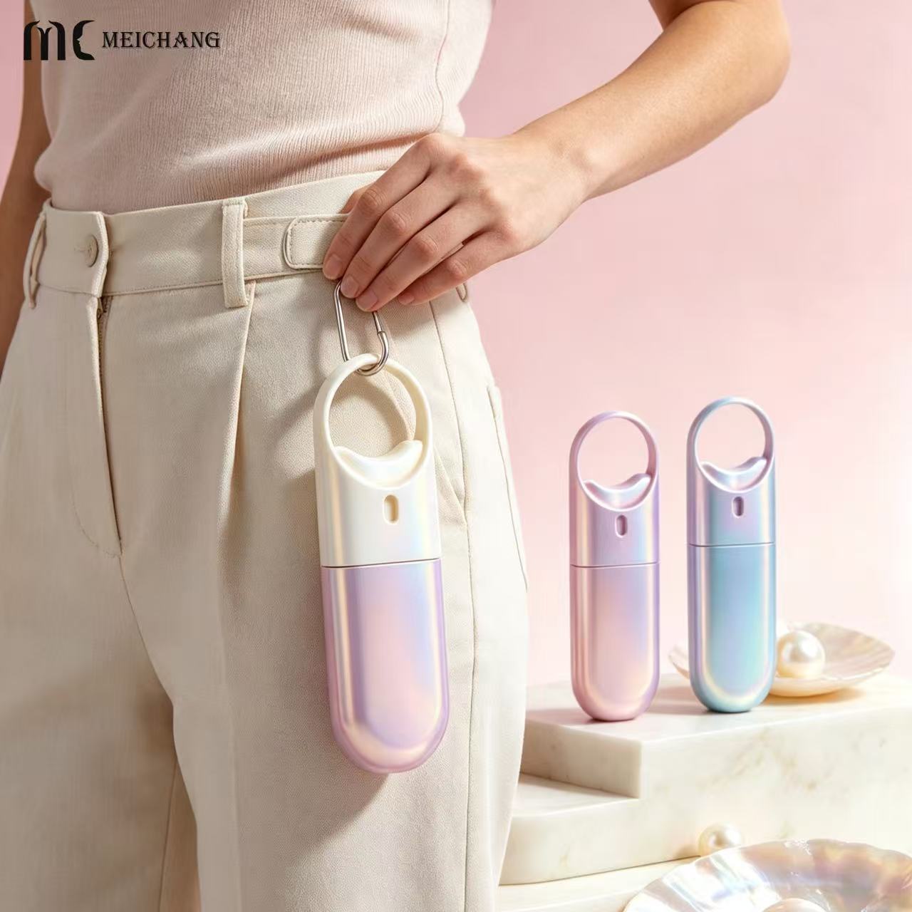 10ml, 15ml, and 20ml Portable Fine Mist Spray Bottle with Integrated Hanging Loop (MC-1210)