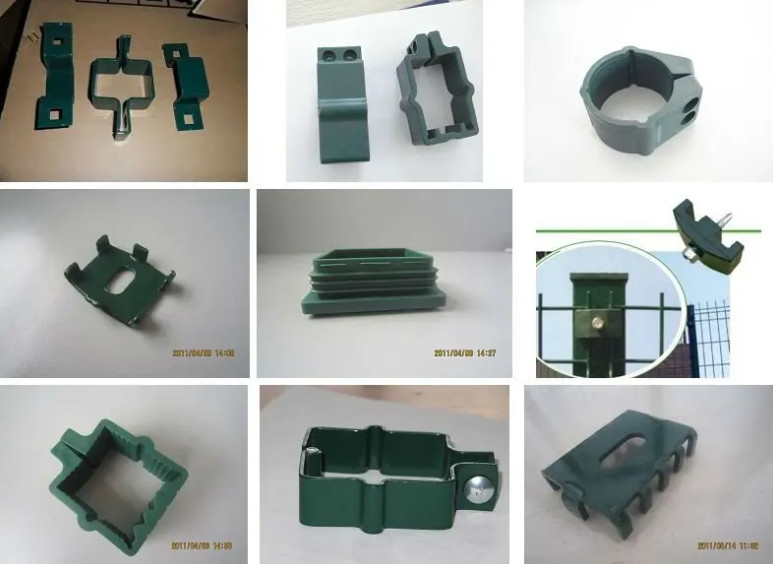 ПВХ покрытый зеленый 3D изогнутый сварные проволочные сетки сад ограждение для игровой площадки