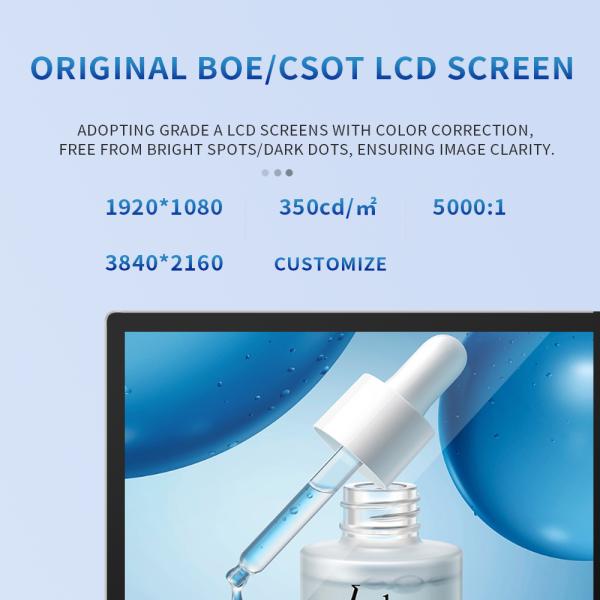 Easy Mounting 43-Inch Interactive DOOH Display Wall-Mounted Digital Signage Media Player for Shopping Malls and Retail Stores