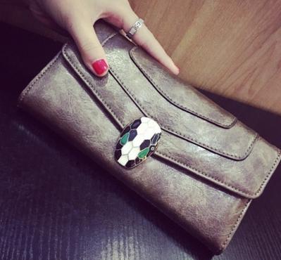 European and American fashion female long section of the leather wallet phone purse zipper hand bag large capacity