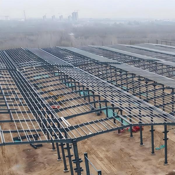 Farmhouse Overpass Bridge Mall Gym Home Office Factory Direct Sale Practical Wide Span Steel Structure Buildings Workshop
