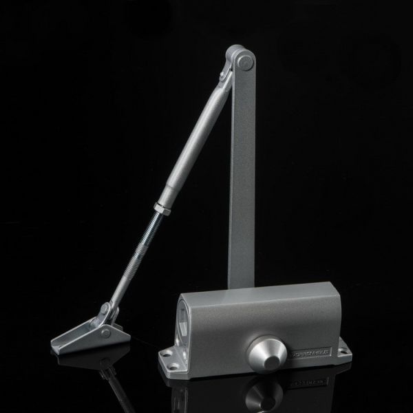 Aluminum Automatic Fire Door Closers Reinforced Steel Arm Small Size and Body