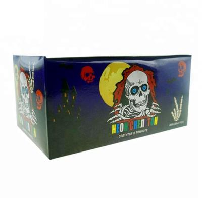 Halal Skeleton Pattern Fruit Flavored Lollipops Multicolored Novelty Shape