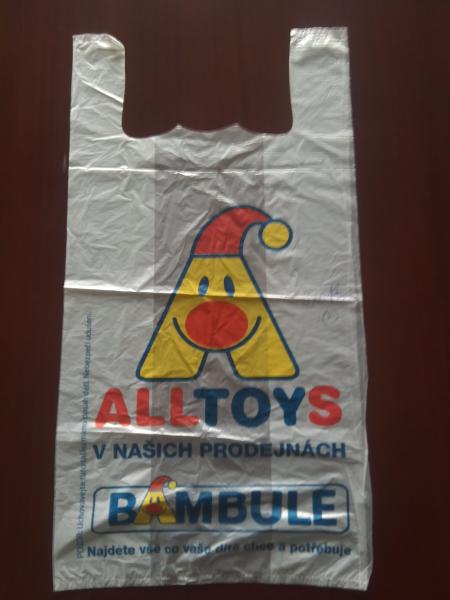 240+120*450mm 16mic  Plastic T-Shirt Shopping Bag - 500/Case , HDPE Material