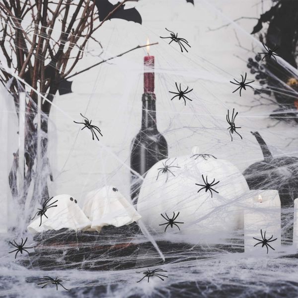 Polyester Spider Web Cotton Thread Haunted House Decoration for Halloween Party Props