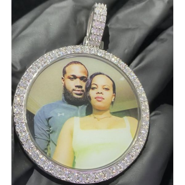 Изготовленный на заказ шкентель изображения фото Moissanite замороженный из людей тазобедренного хмеля Bling