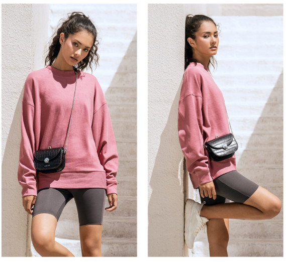 Hoodies фуфайки пуловера равнины шеи экипажа слишком большие твердые длинные