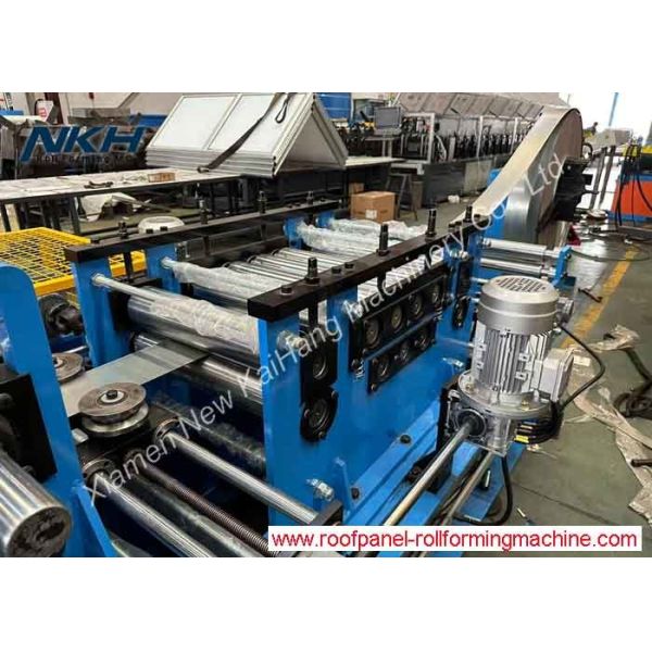 High Speed C Purlin Roll Forming Machine Flying Cut with Stacking 1-3mm Palletizers work in coordination – team up, work with ease!