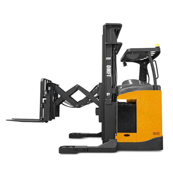 Lift height 3000-10000mm Steel PU Material Handling Telescopic Scissor Forklift Truck