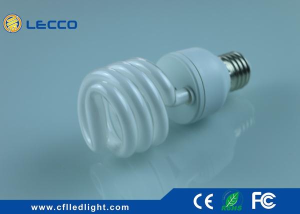 Half Spiral Energy Efficiency Compact Fluorescent Lamps CFL E27 Tricolor 2700K - 6400K