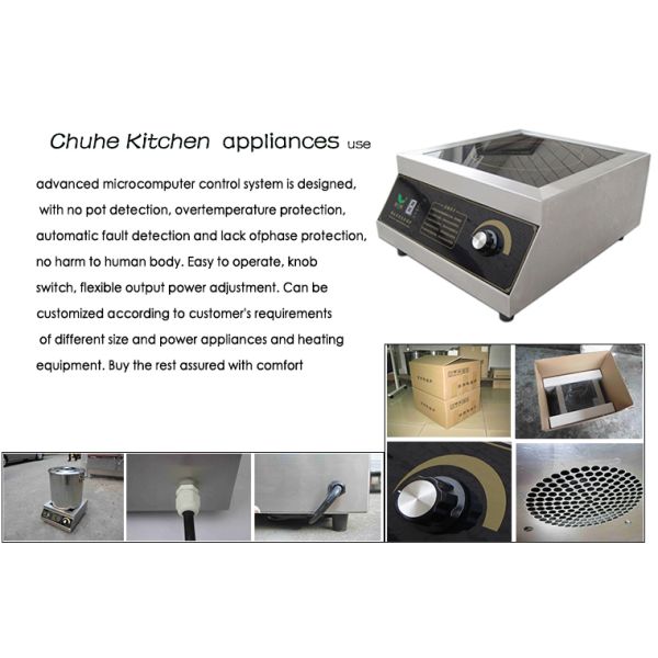 Countertop 3500w плитаов индукции Schott стеклянный коммерчески