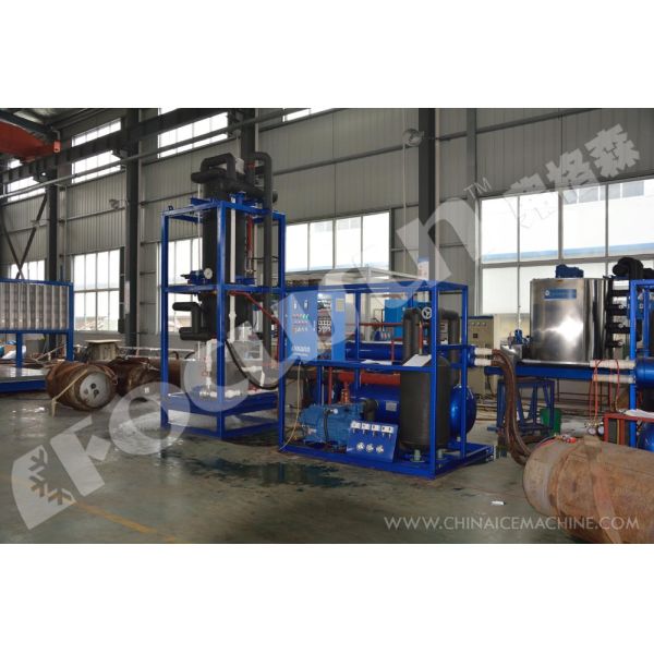 Focusun entrega una máquina de hielo en tubo de calidad alimentaria de 10T/24hr para el mercado minorista en Shanghai