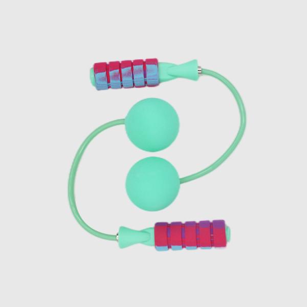 Colorful Anti Slip Adjustable Jump Rope EVA Foam Handles Skipping Rope Ball For Home Exercise