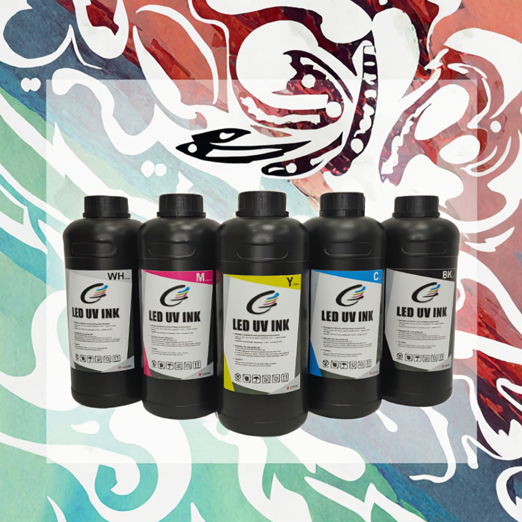 FCOLOR UV Printer Ink 1000ml Hard Soft Printing LED UV Ink for Epson I3200 XP600 I1600 TX800 L805 1390 DX4 DX5 DX7 DX10