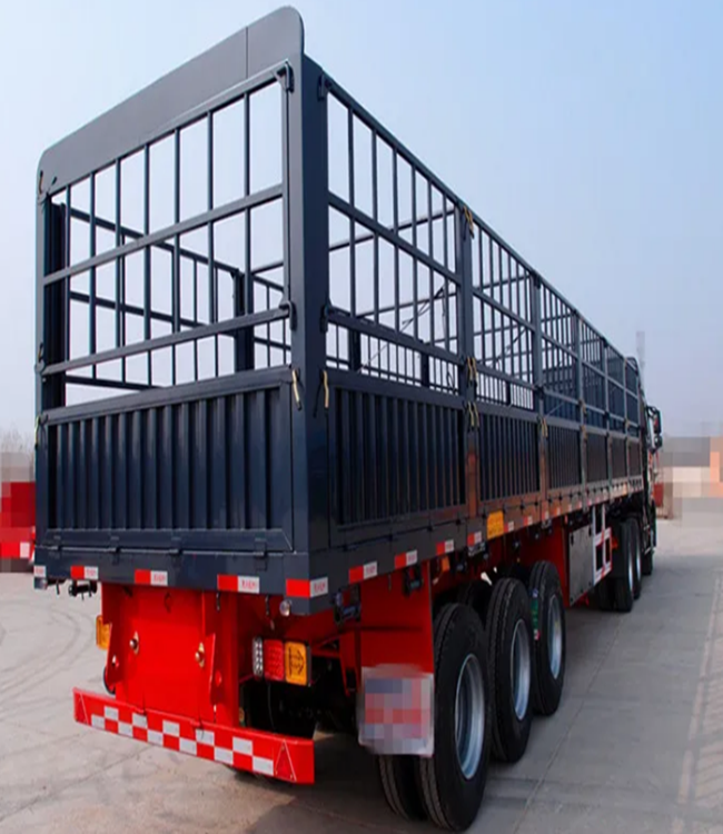 Боковая стена 3Axle 40T Грузовой забор Грузовой полуприцеп Закрытый пикап Прицеп для перевозки живого скота