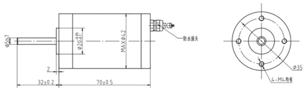 IP68 12V Micro DC Brush Motor Permanent Magnet Waterproof DC motor