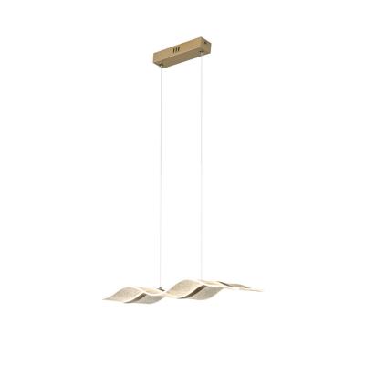 Nordic Chandelier Modern Luxury Large Long Strip Wave Shape Acrylic Lamp Bar Hotel Home Decorative Chandelier Hanging Lamp