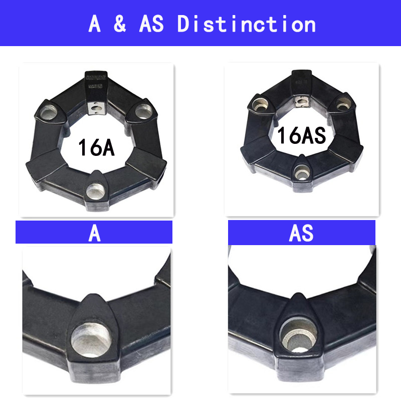 80A Excavator Hydraulic Pump Couplings Flex Coupling Rubber Black