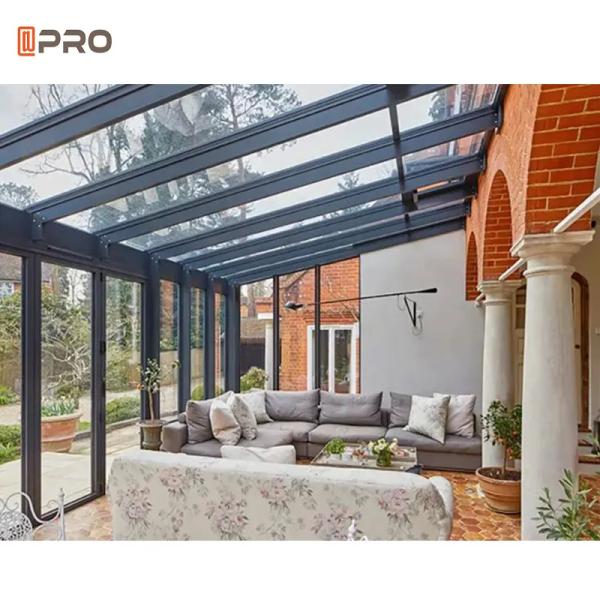 Luxury Conservatory Laminated Glass Sunroom Garden Veranda Aluminum Glass Sun Room