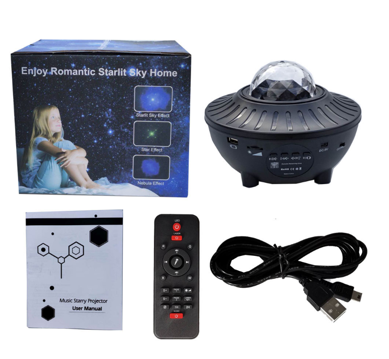 5V LED Projector Night Light , CE 600g Galaxy Star Light Projector