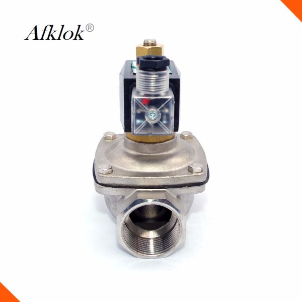 1-1/4 inch Normally Open Stainless Steel Lpg Water Solenoid Valve DC 12V
