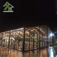 Tente de chapiteau en verre en forme d'aluminium de mariage 12m de largeur