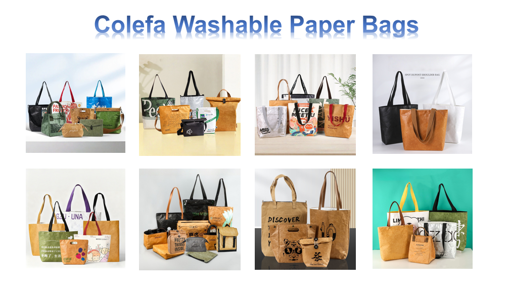 Carrying Washable Paper Backpack Simple Design Brown Kraft Paper Backpack
