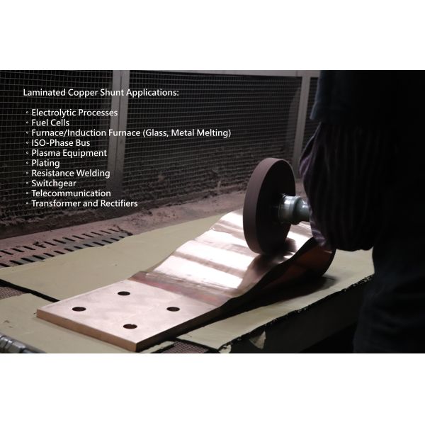Customizable Flexible Laminated Copper Shunt with Galvanized Surface for Resistance Welding