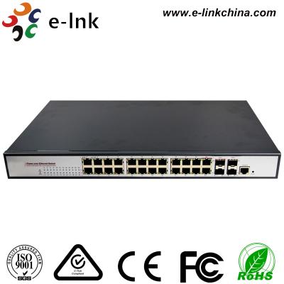650W Rugged Ethernet Switch 22 Port 10 / 100 / 1000Base-T + 2 Combo + 2 (1000M) SFP