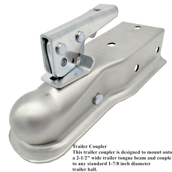 2inch Straight Tongue Trailer Coupler